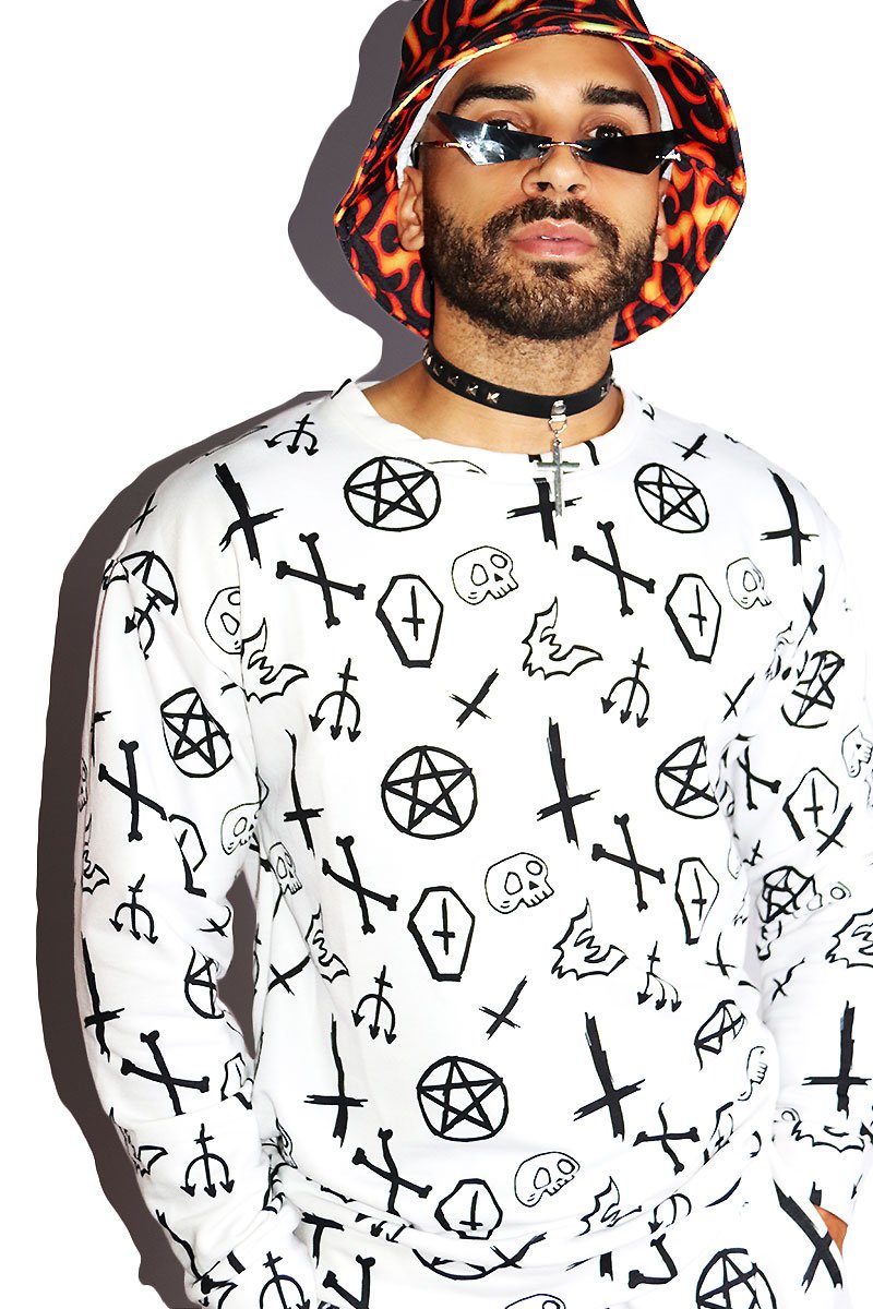 Spooky Sweatshirt- White