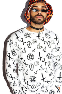 Spooky Sweatshirt- White