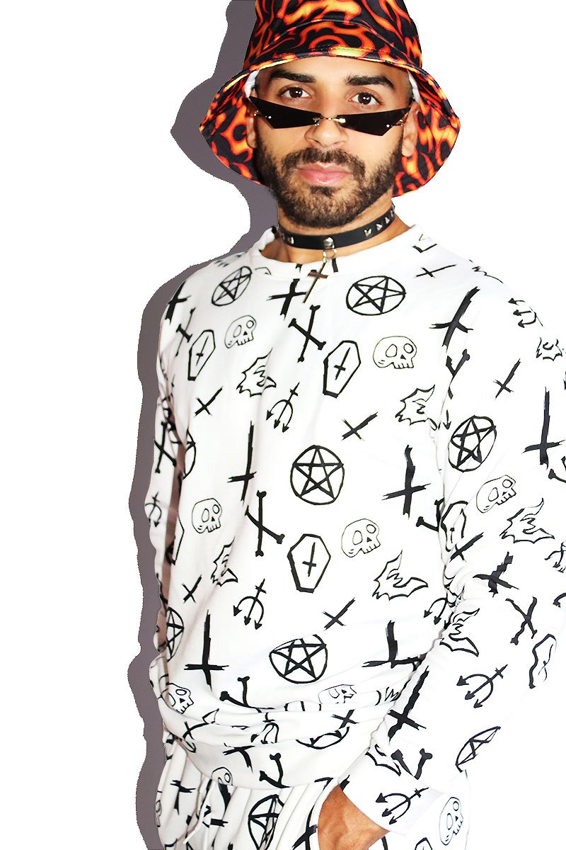 Spooky Sweatshirt- White