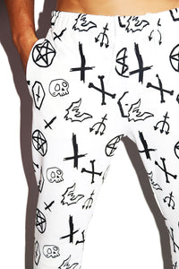 Spooky Sweatpants- White