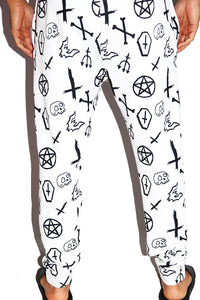 Spooky Sweatpants- White