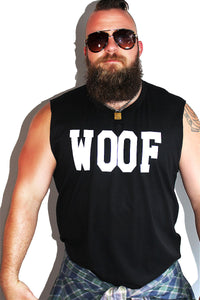 PLUS: Woof Sleeveless Tee- Black