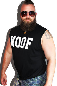 PLUS: Woof Sleeveless Tee- Black