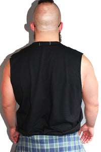 PLUS: Woof Sleeveless Tee- Black