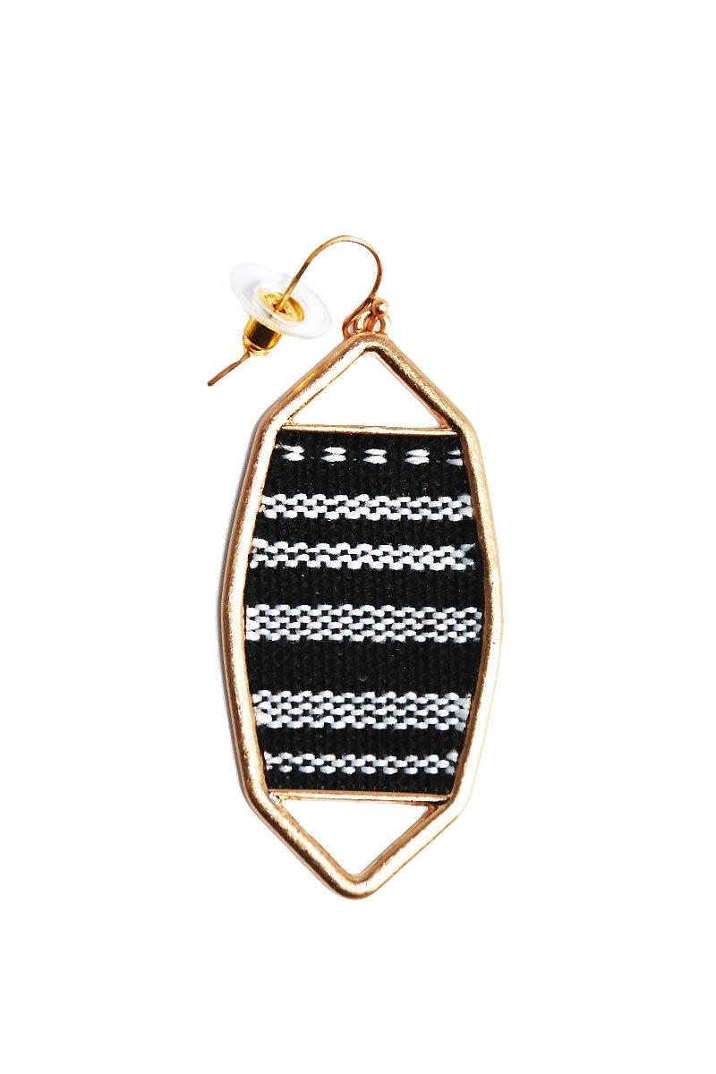 Woven Single Earring-Gold