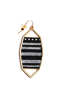 Woven Single Earring-Gold