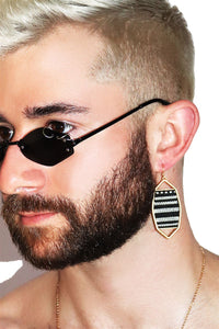 Woven Single Earring-Gold