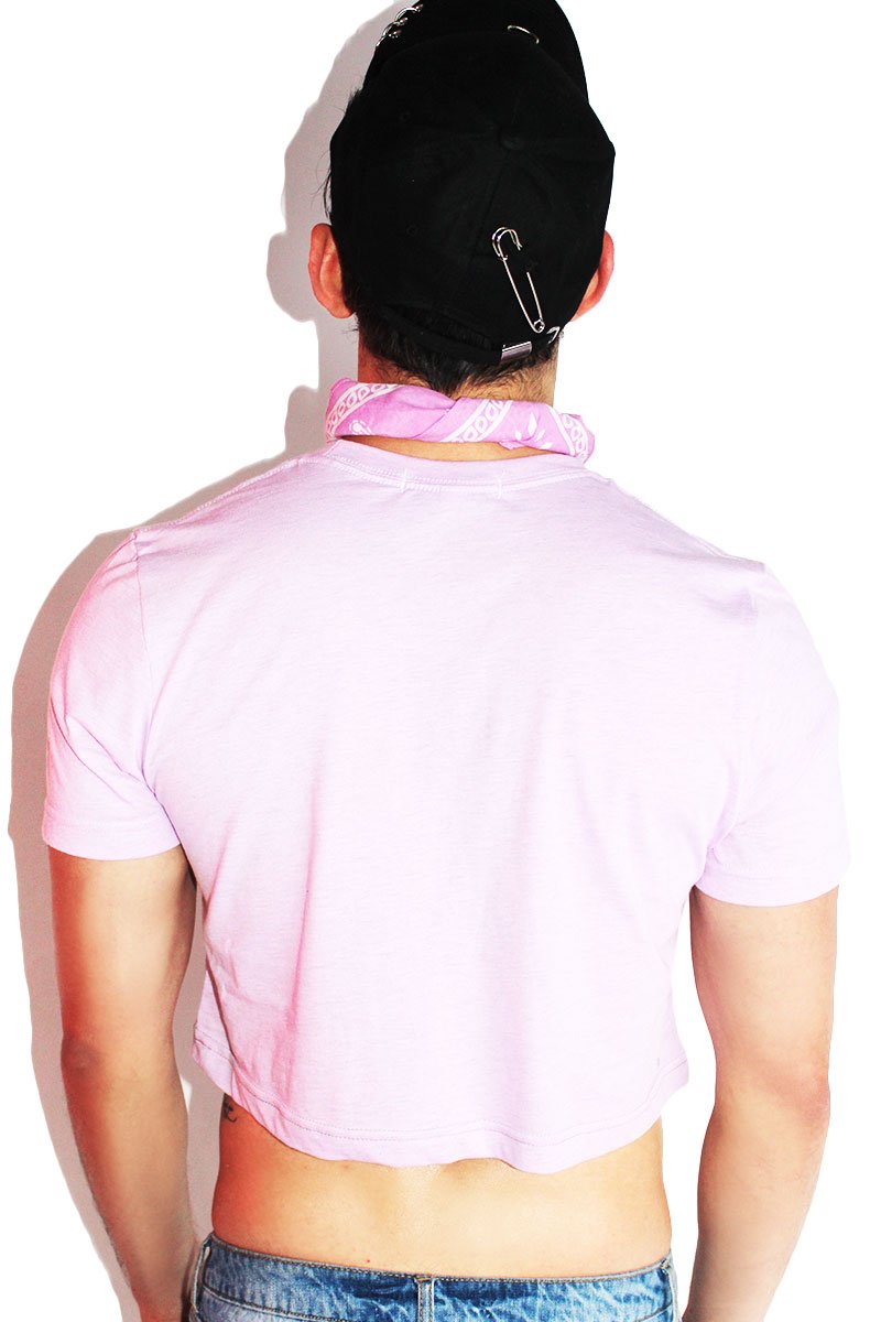 Unicorn X-ray Crop Tee-Lilac