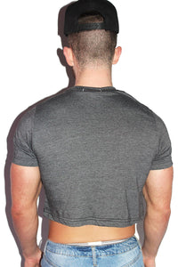 Yes Gawd Crop Tee- Charcoal