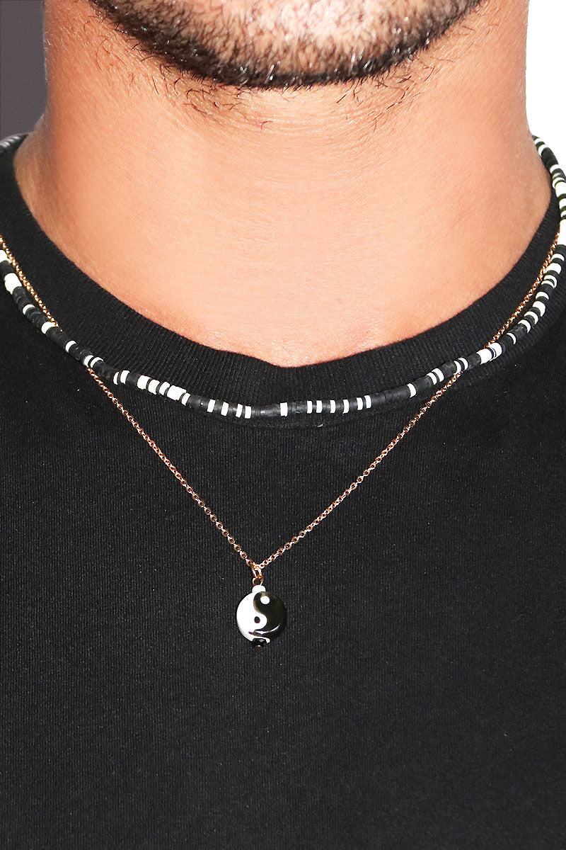 Yin yang hot sale necklace set