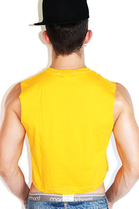 Core Crop Tank-Gold
