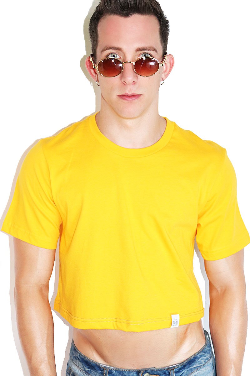 Core Crop Tee-Gold