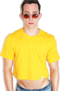 Core Crop Tee-Gold