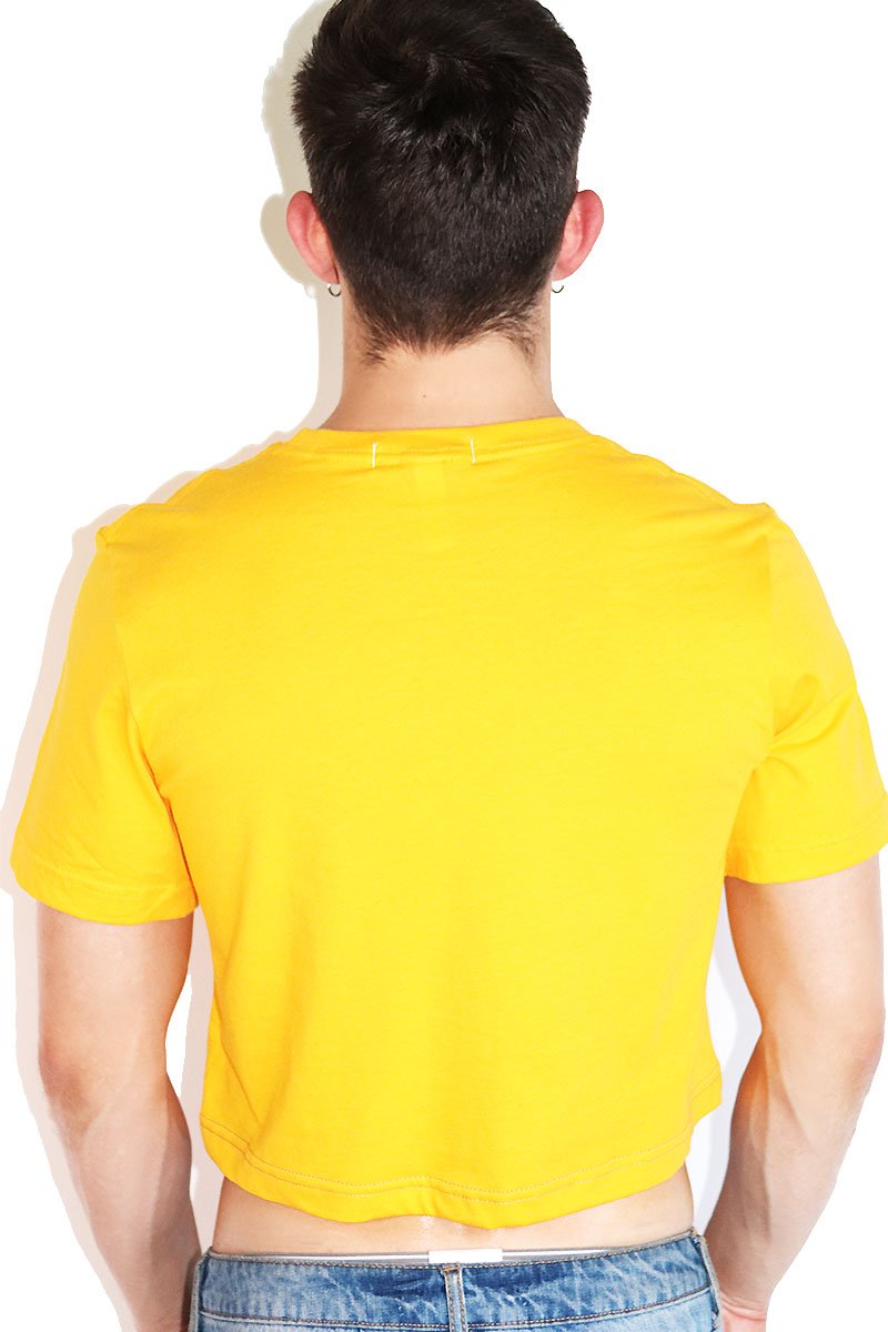 Core Crop Tee-Gold
