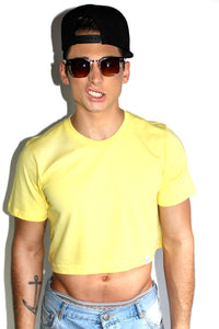 Core Crop Tee-Yellow