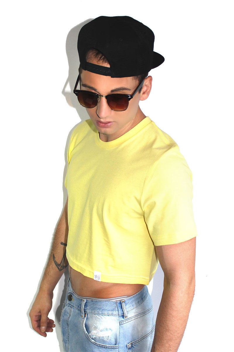 Core Crop Tee-Yellow