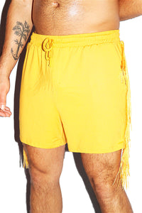 Buckaroo Fringe Athletic Short-Yellow
