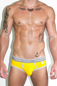 Core Open Back Brief-Yellow