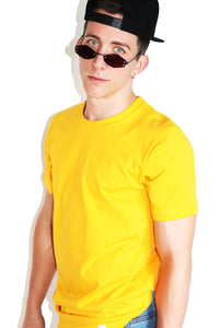 Core Crewneck Tee-Gold