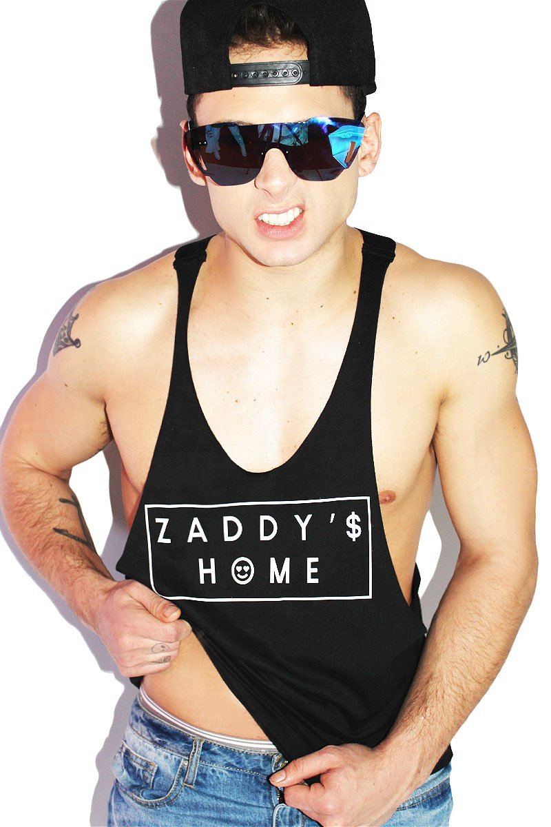 Zaddy's Home String Tank-Black – Marek+Richard