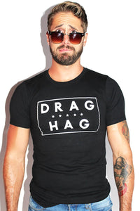 Drag Hag Tee-Black