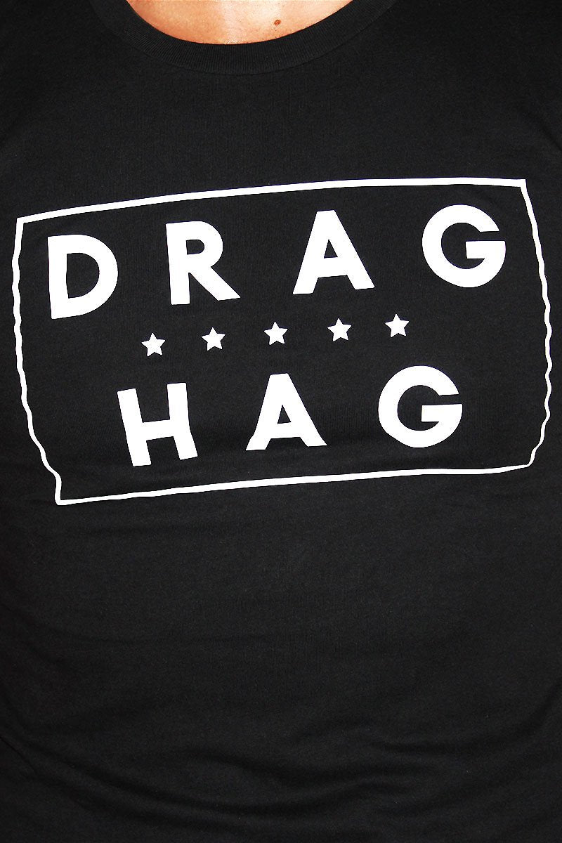 Drag Hag Tee-Black