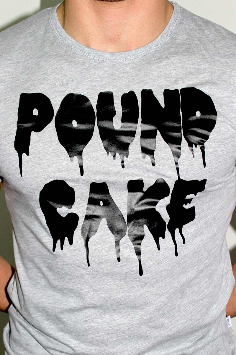 Pound Cake Tee-Grey