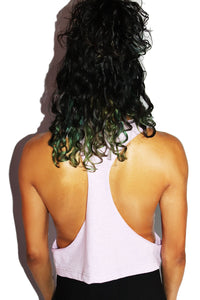 Gender Is A Contruct Crop String Tank- Lilac