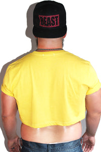 PLUS: Man Meat Extreme Crop Tee-Athletic Yellow