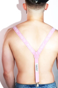 Pretty Boy Suspenders - Pink