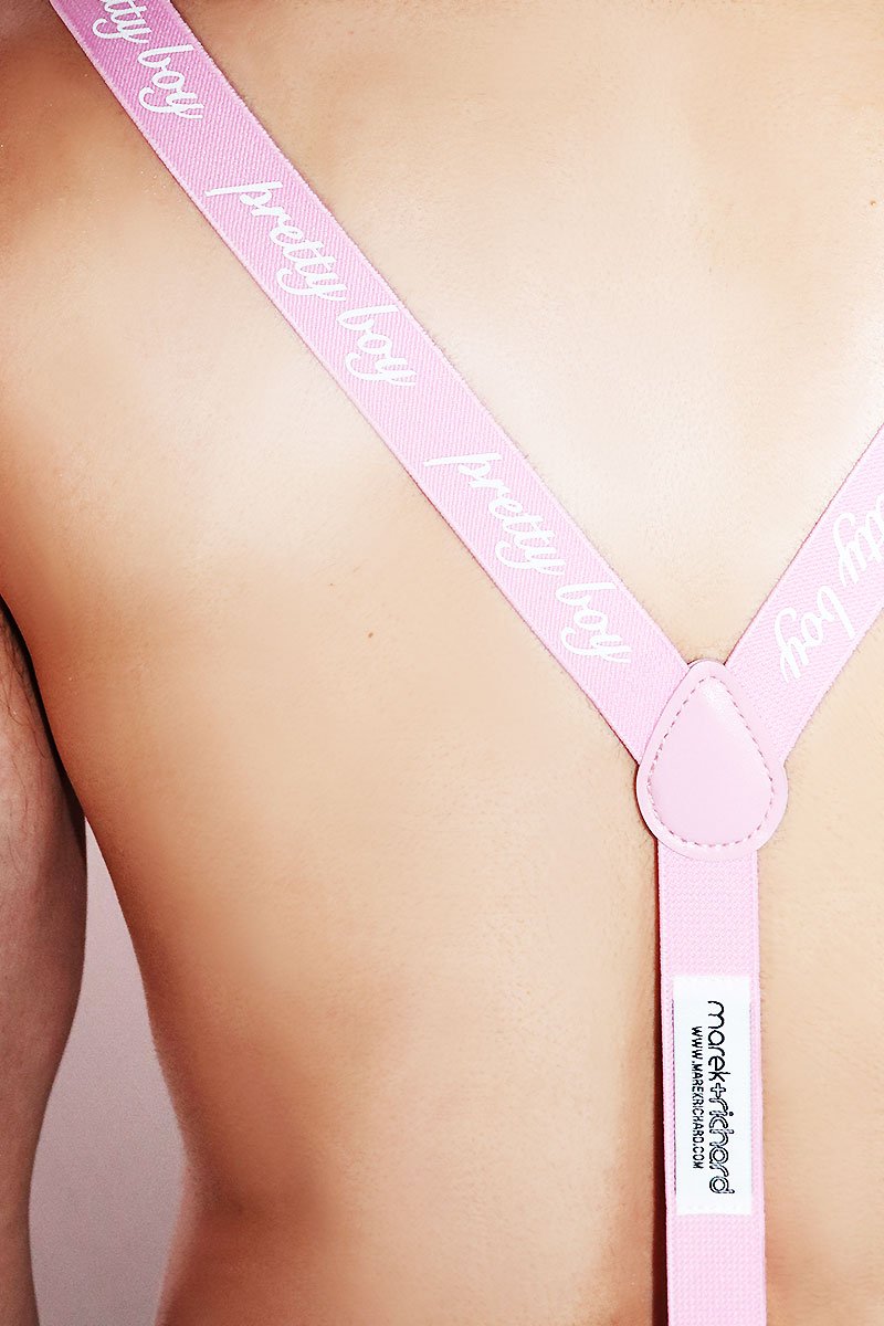 Pretty Boy Suspenders - Pink