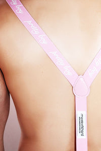 Pretty Boy Suspenders - Pink