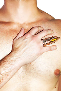 Raven Claw Adjustable Ring-Gold