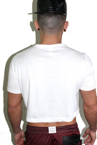 Scream King Crop Tee- White