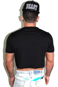 Canadian Sugar Daddy Crop Tee-Black