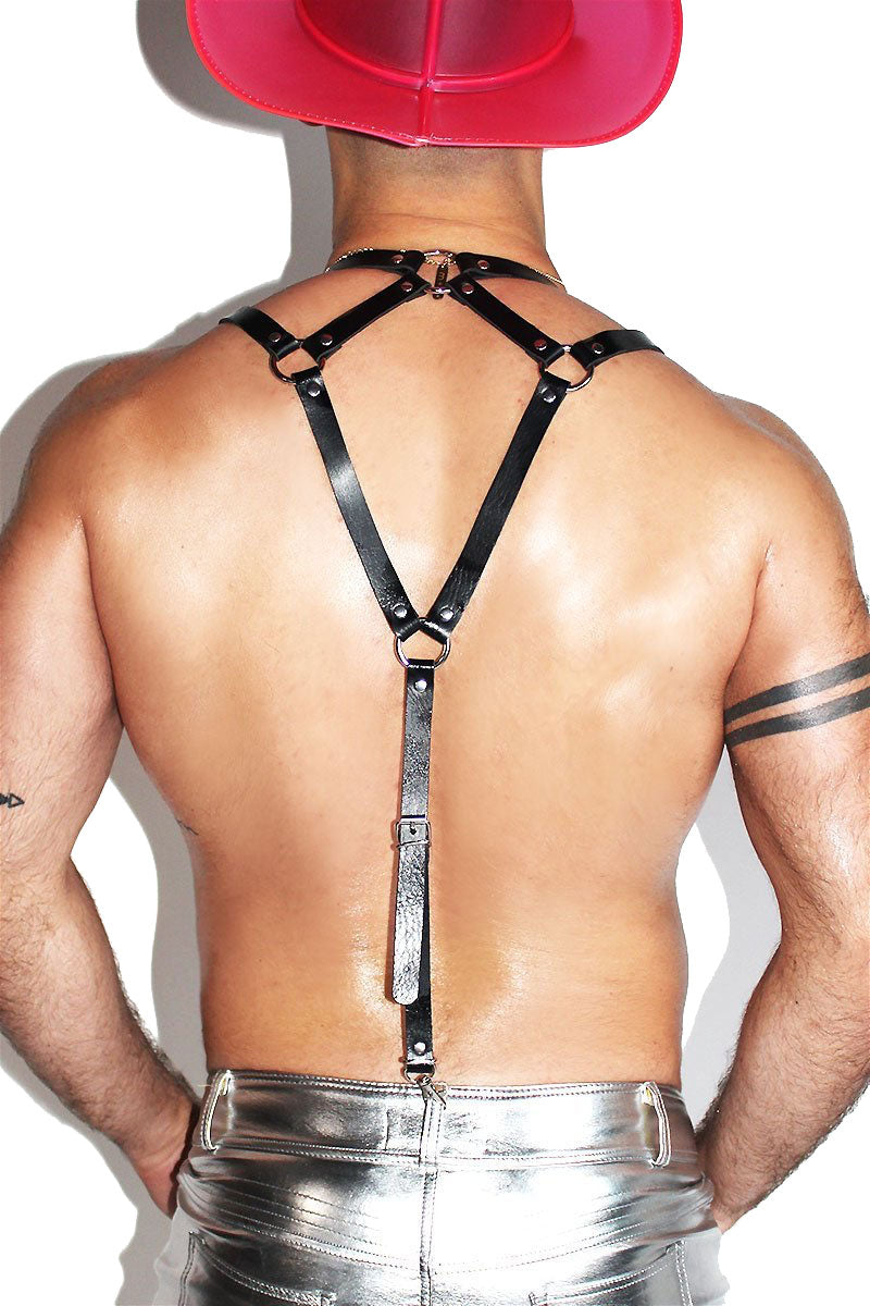 Leather Suspender Harness for Men, On Sale