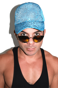 Color Changing Sequin Fish Scale Dad Hat- Blue