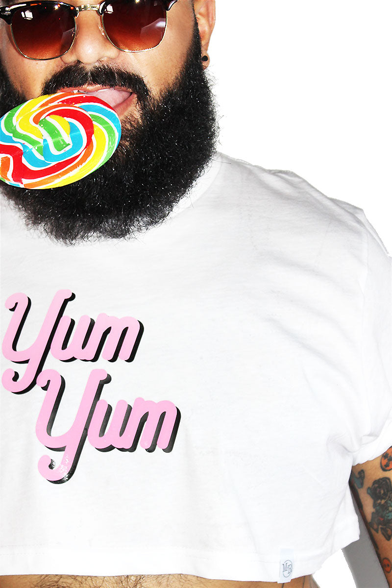 PLUS: Yum Yum Extreme Crop Tee-White