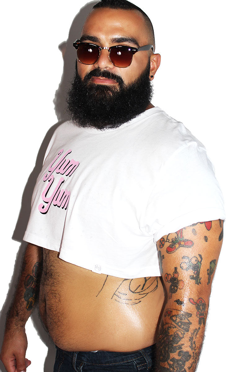 PLUS: Yum Yum Extreme Crop Tee-White