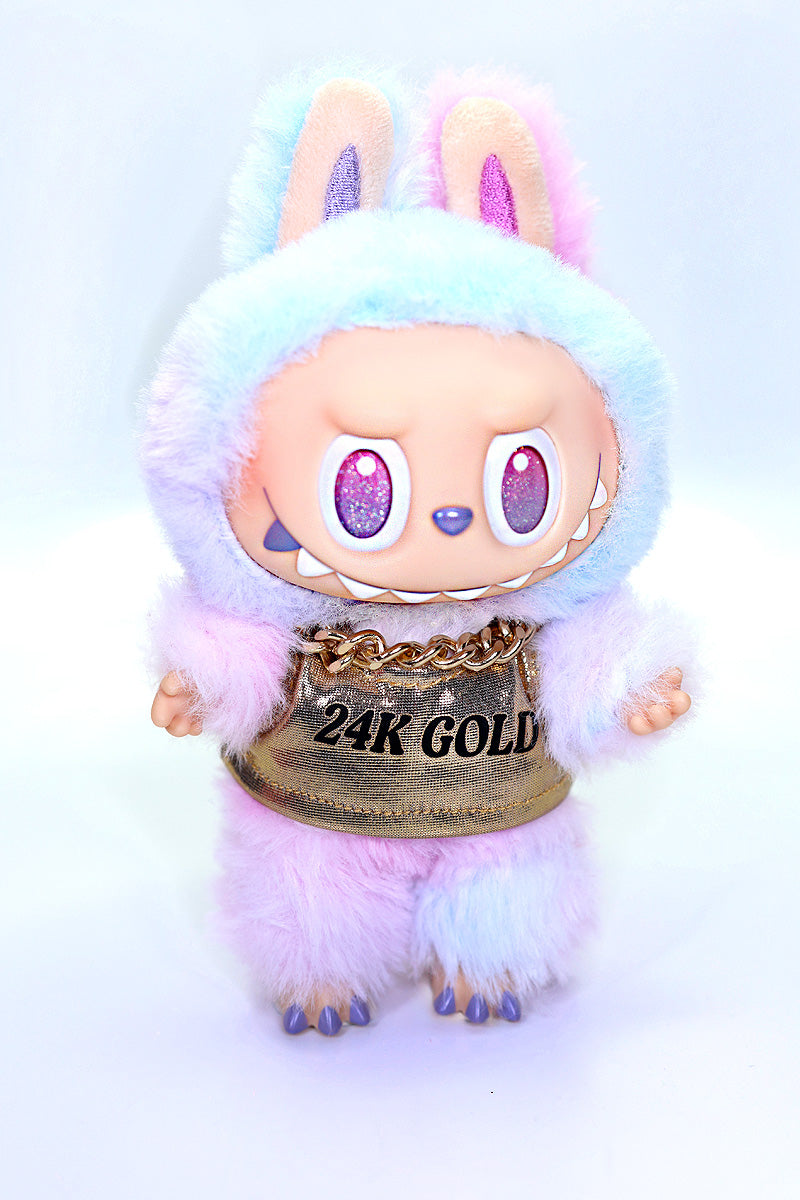 24 Karat Gold Monster Doll Crop Tank- Gold