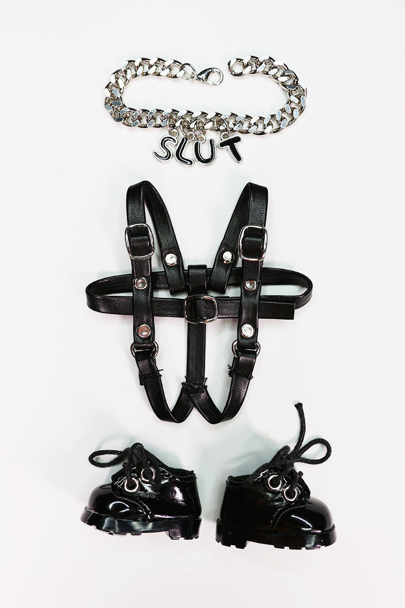 Slut BDSM Body Harness Fashion Figure Full Look Outfit Set