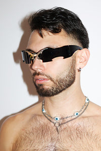 Blade Wrap Sunglasses – Black