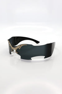 Blade Wrap Sunglasses – Black