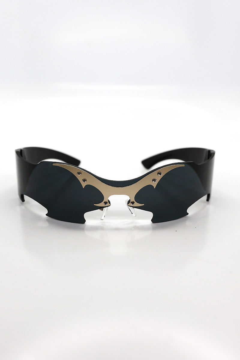 Blade Wrap Sunglasses – Black