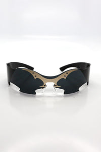 Blade Wrap Sunglasses – Black
