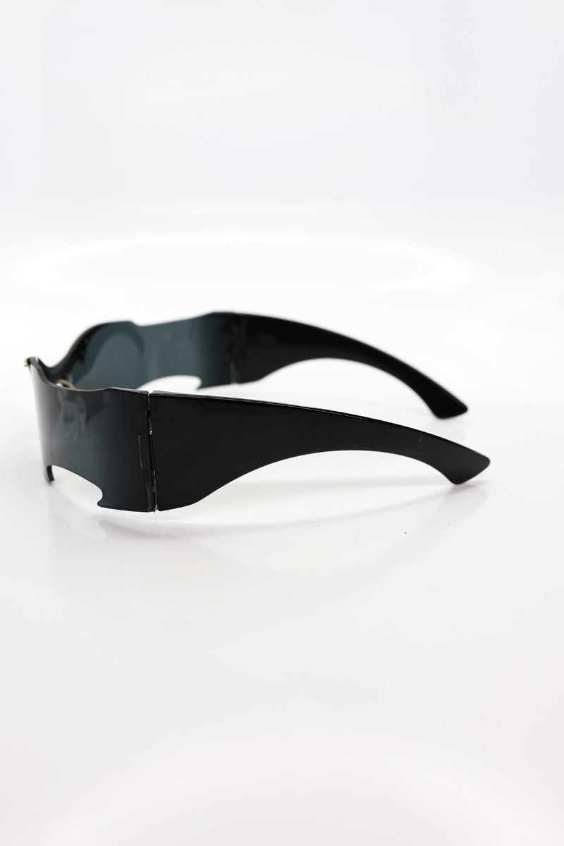 Blade Wrap Sunglasses – Black