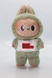 Ban Bigots Monster Doll Crop Tank- White
