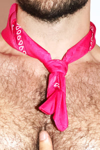 Pink Western Bandana in Fuchsia, view 2