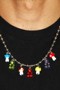 Mushroom Candy Necklace - Red