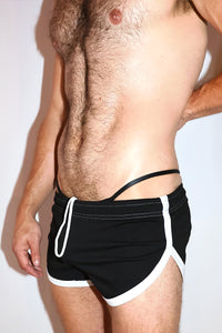 Core Shorty Running Shorts in Black